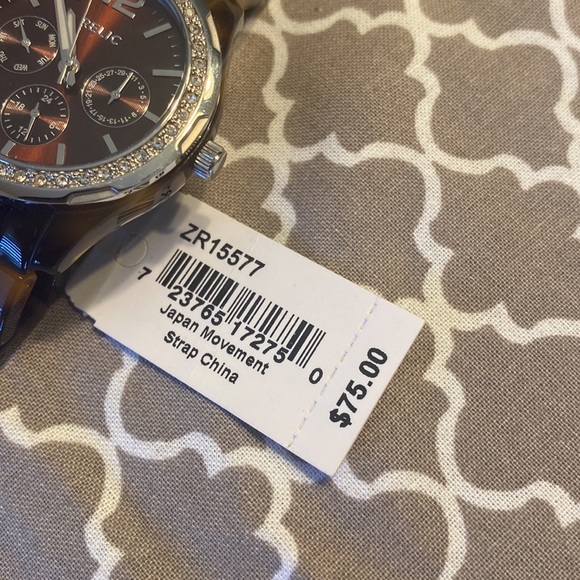 Relic Brand Tortoise Shell Multi-Dial watch - Picture 6 of 6